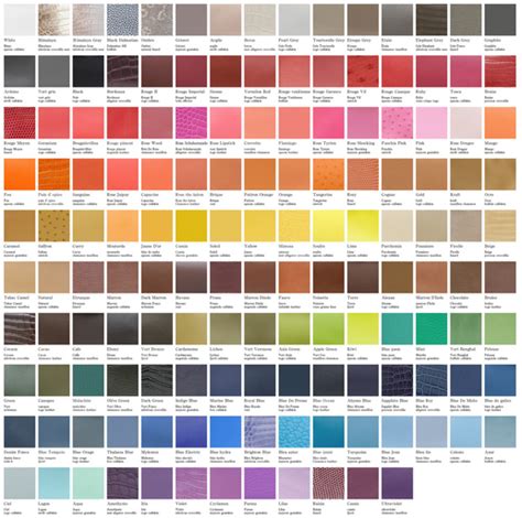 hermes 2016 colors|hermès color chart 2022.